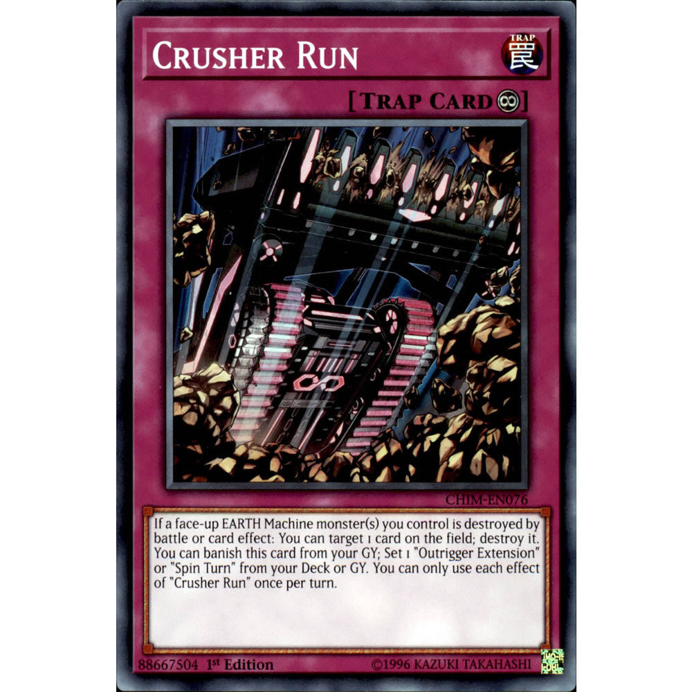 Crusher Run CHIM-EN076 Yu-Gi-Oh! Card from the Chaos Impact Set