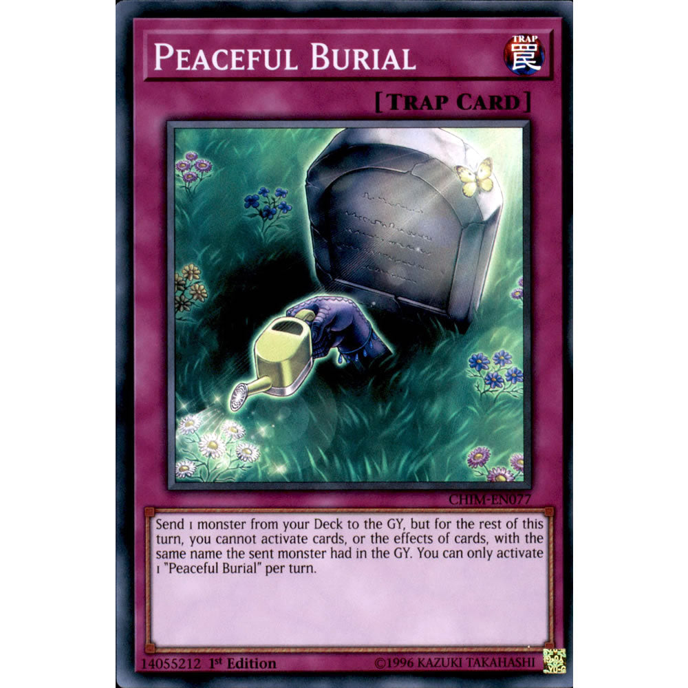Peaceful Burial CHIM-EN077 Yu-Gi-Oh! Card from the Chaos Impact Set