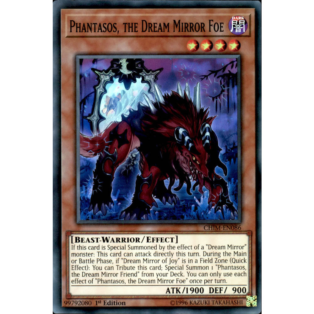Phantasos, the Dream Mirror Foe CHIM-EN086 Yu-Gi-Oh! Card from the Chaos Impact Set