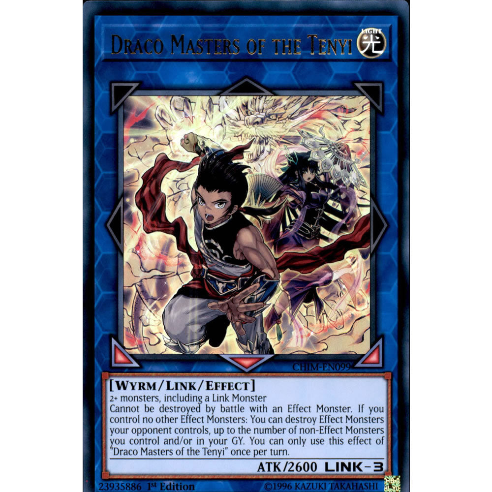 Draco Masters of the Tenyi CHIM-EN099 Yu-Gi-Oh! Card from the Chaos Impact Set