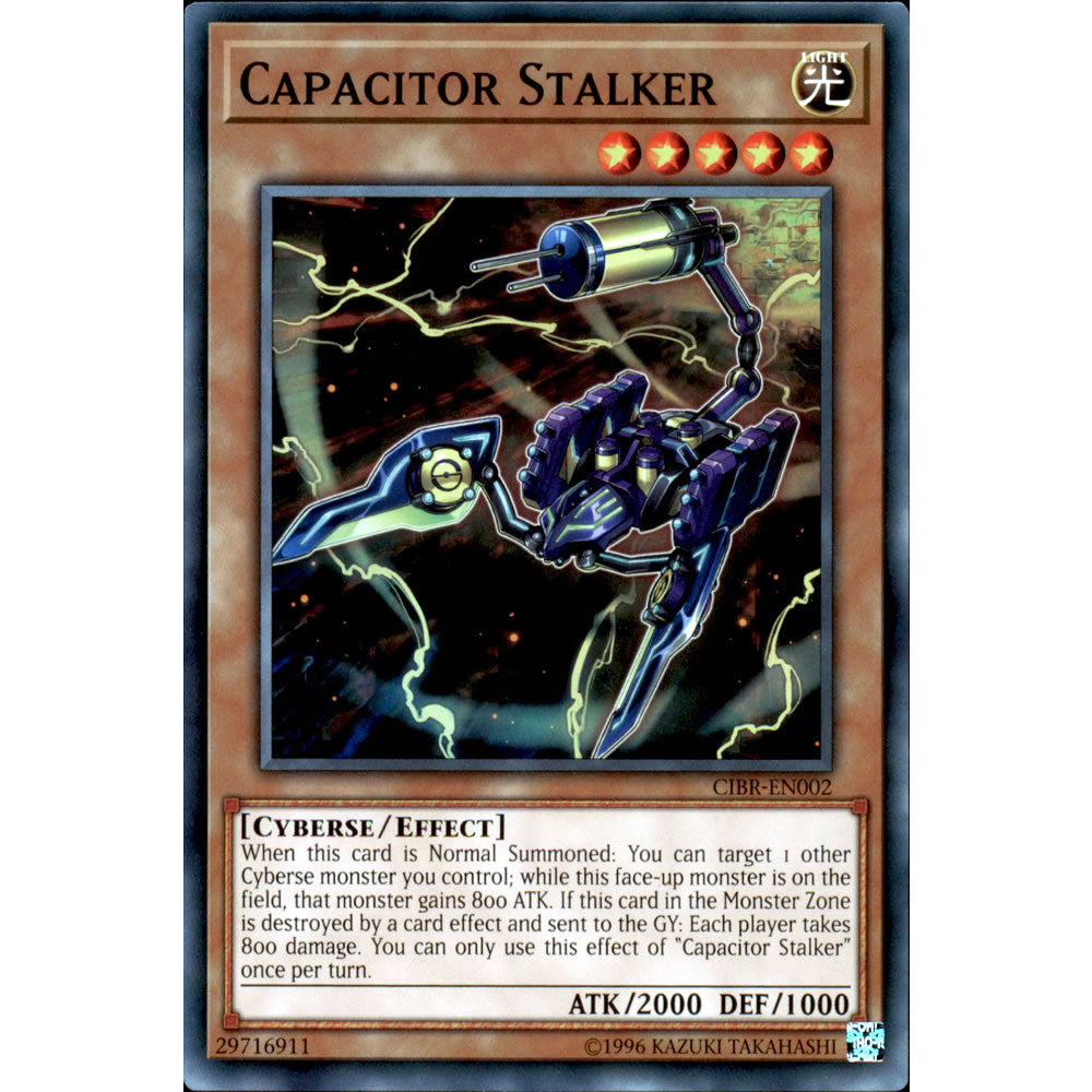 Capacitor Stalker CIBR-EN002 Yu-Gi-Oh! Card from the Circuit Break Set