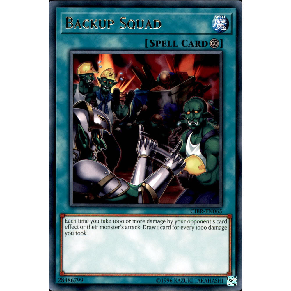 Backup Squad CIBR-EN065 Yu-Gi-Oh! Card from the Circuit Break Set