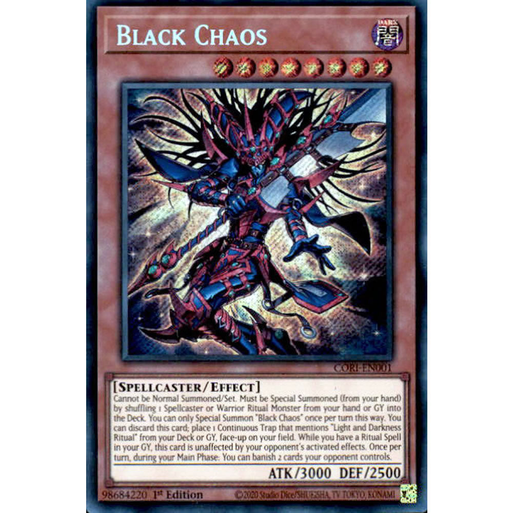 Black Chaos CORI-EN001 Yu-Gi-Oh! Card from the Chaos Origins Set
