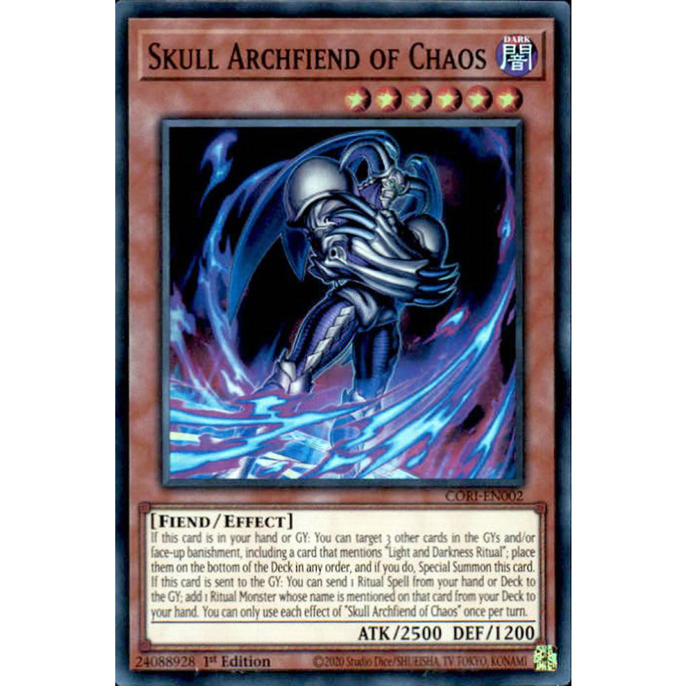 Skull Archfiend of Chaos CORI-EN002 Yu-Gi-Oh! Card from the Chaos Origins Set
