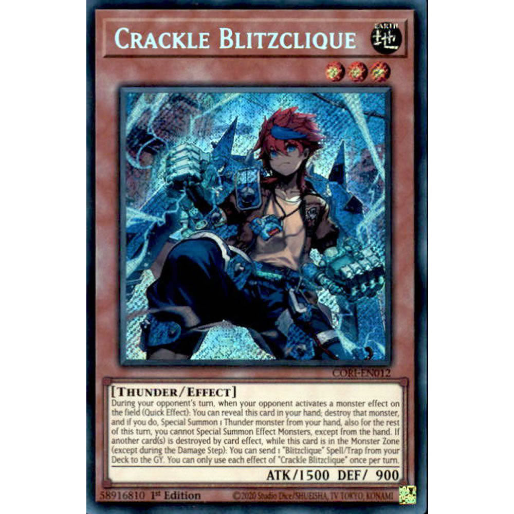 Crackle Blitzclique CORI-EN012 Yu-Gi-Oh! Card from the Chaos Origins Set