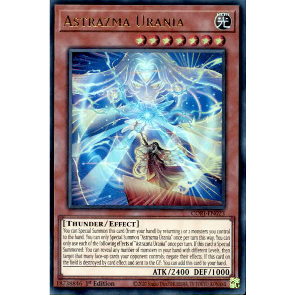 Astrazma Urania CORI-EN023 Yu-Gi-Oh! Card from the Chaos Origins Set