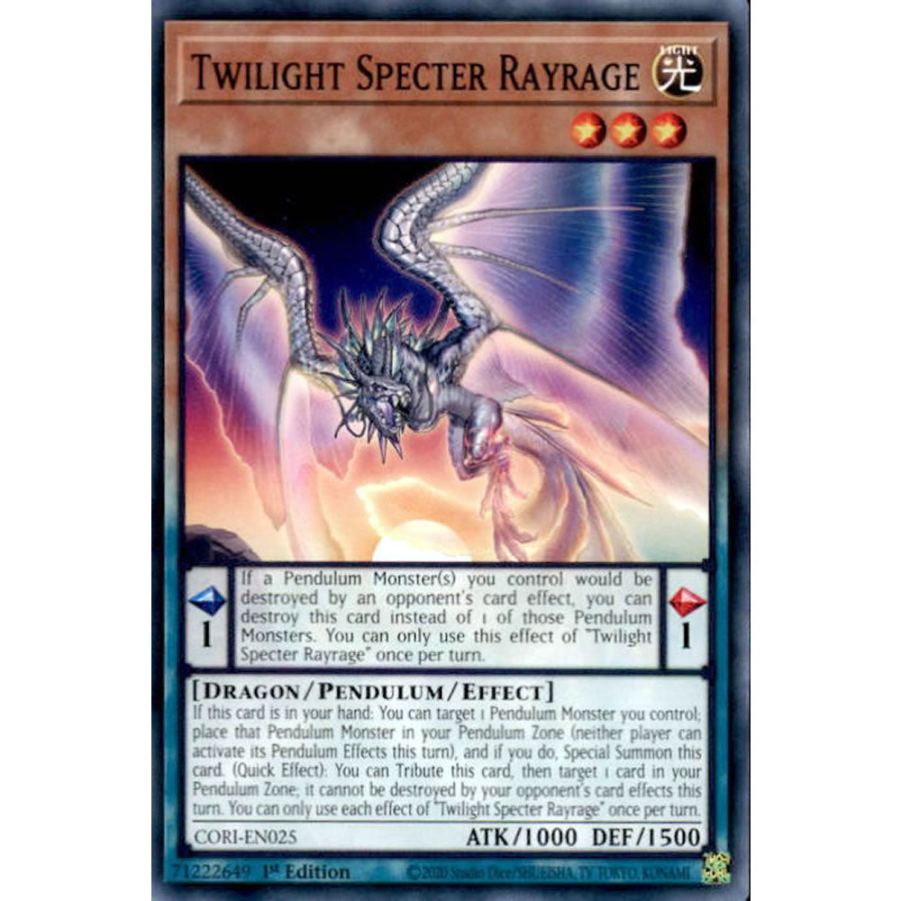 Twilight Specter Rayrage CORI-EN025 Yu-Gi-Oh! Card from the Chaos Origins Set