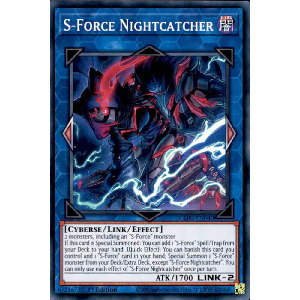 S-Force Nightcatcher CORI-EN040 Yu-Gi-Oh! Card from the Chaos Origins Set