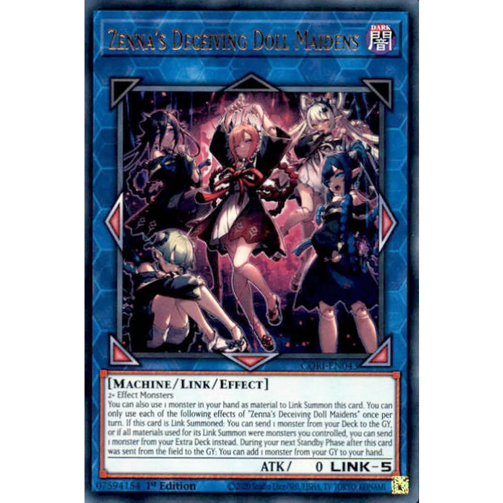 Zenna's Deceiving Doll Maidens CORI-EN043 Yu-Gi-Oh! Card from the Chaos Origins Set