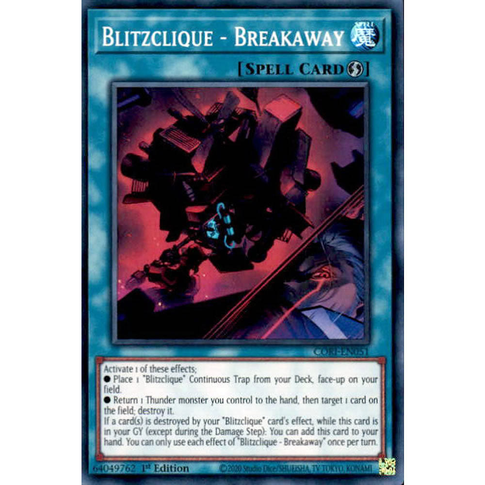 Blitzclique - Breakaway CORI-EN051 Yu-Gi-Oh! Card from the Chaos Origins Set