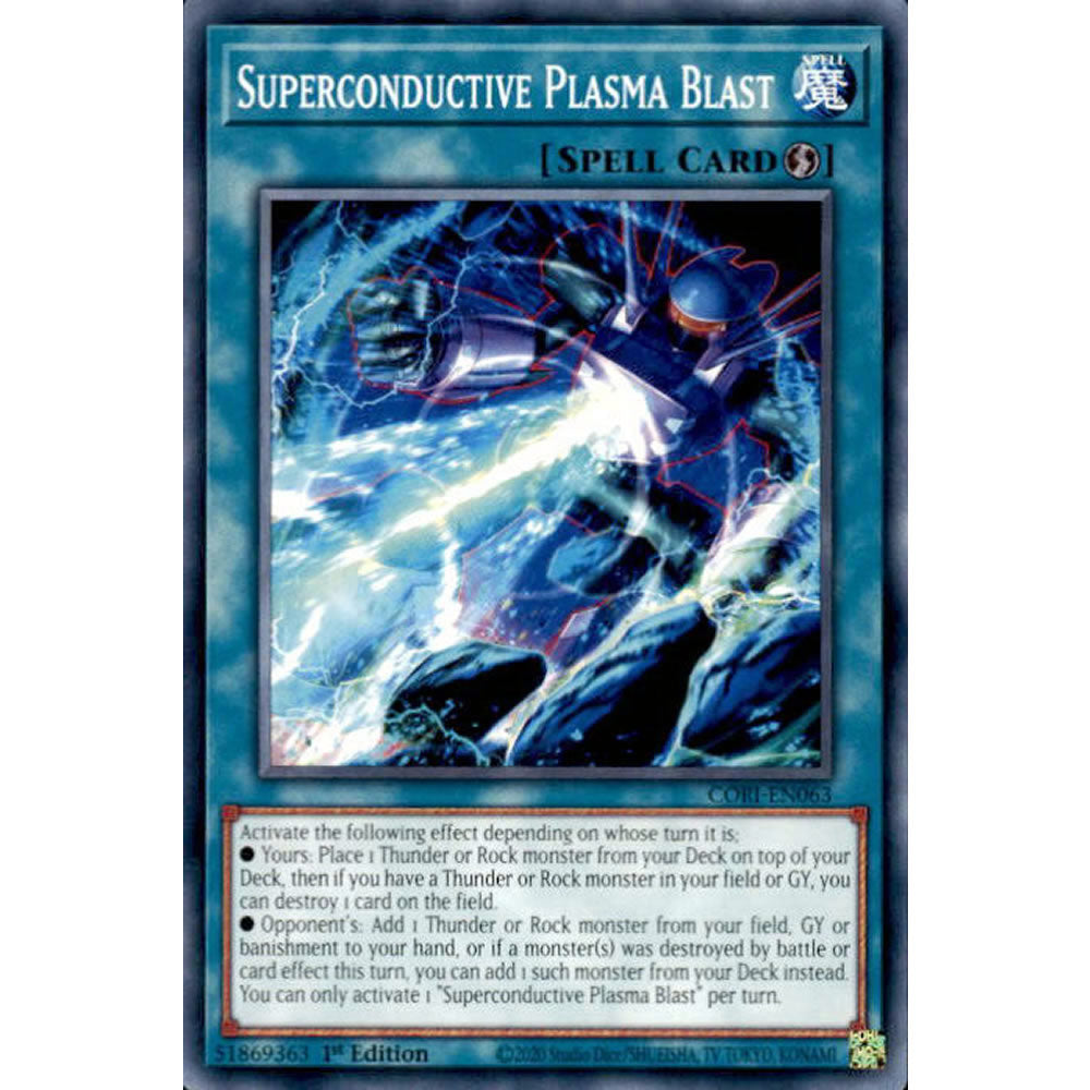 Superconductive Plasma Blast CORI-EN063 Yu-Gi-Oh! Card from the Chaos Origins Set