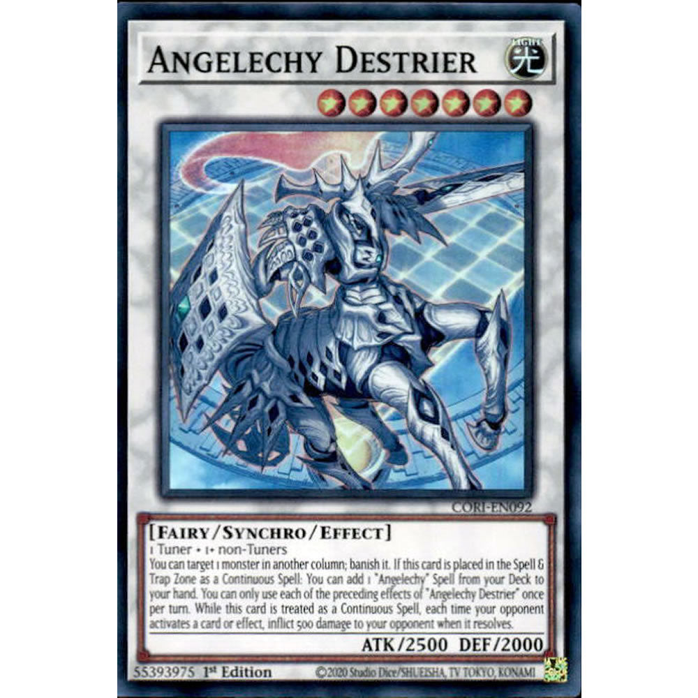 Angelechy Destrier CORI-EN092 Yu-Gi-Oh! Card from the Chaos Origins Set