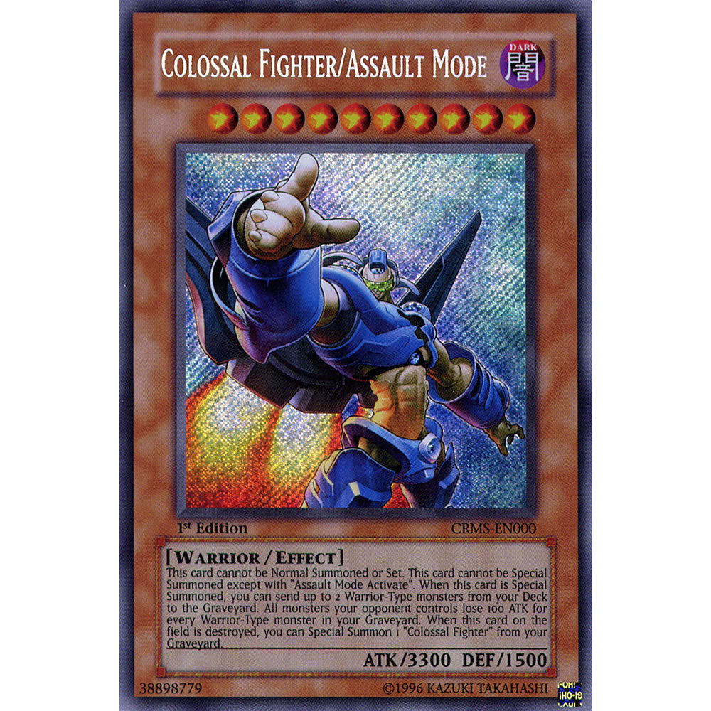 Colossal Fighter Assault Mode CRMS-EN000 Yu-Gi-Oh! Card from the Crimson Crisis Set
