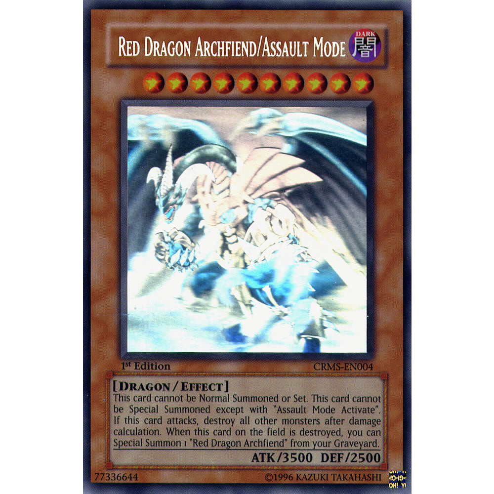 Red Dragon Archfiend Assault Mode CRMS-EN004 Yu-Gi-Oh! Card from the Crimson Crisis Set