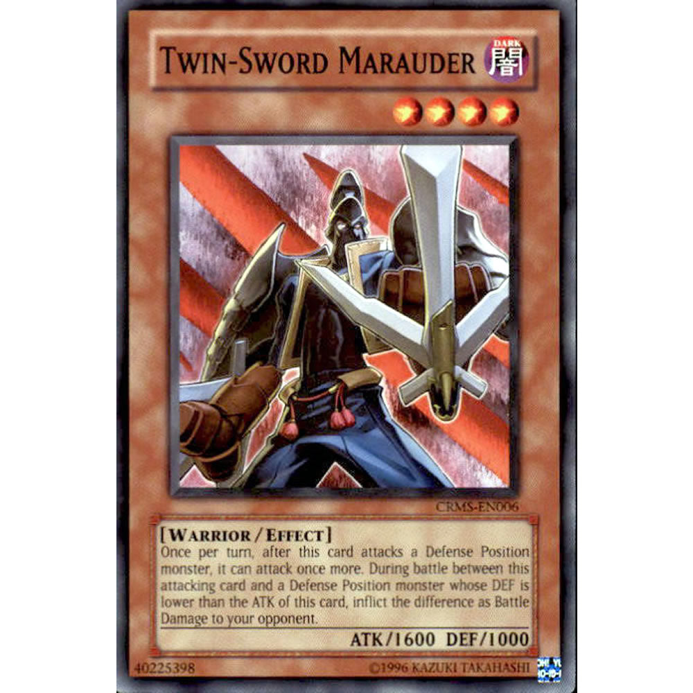 Twin  - Sword Marauder CRMS-EN006 Yu-Gi-Oh! Card from the Crimson Crisis Set