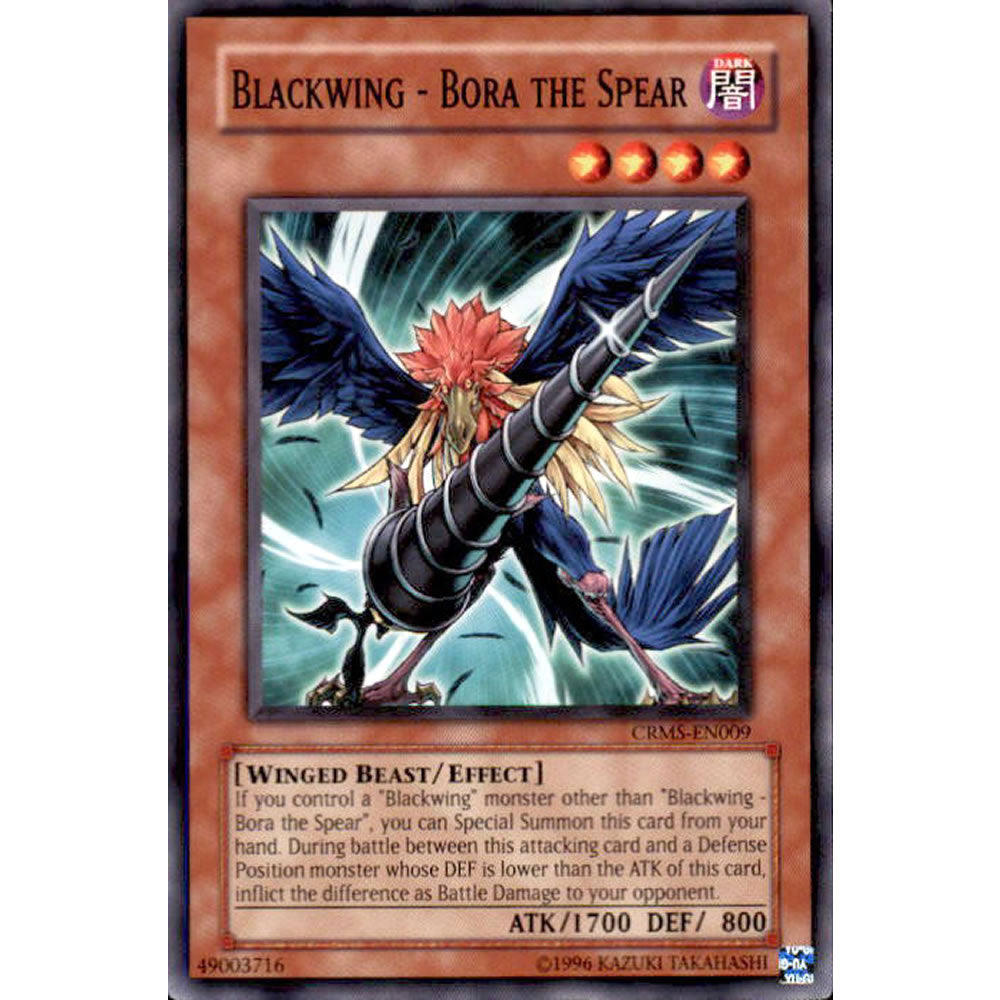Blackwing - Bora The Spear CRMS-EN009 Yu-Gi-Oh! Card from the Crimson Crisis Set