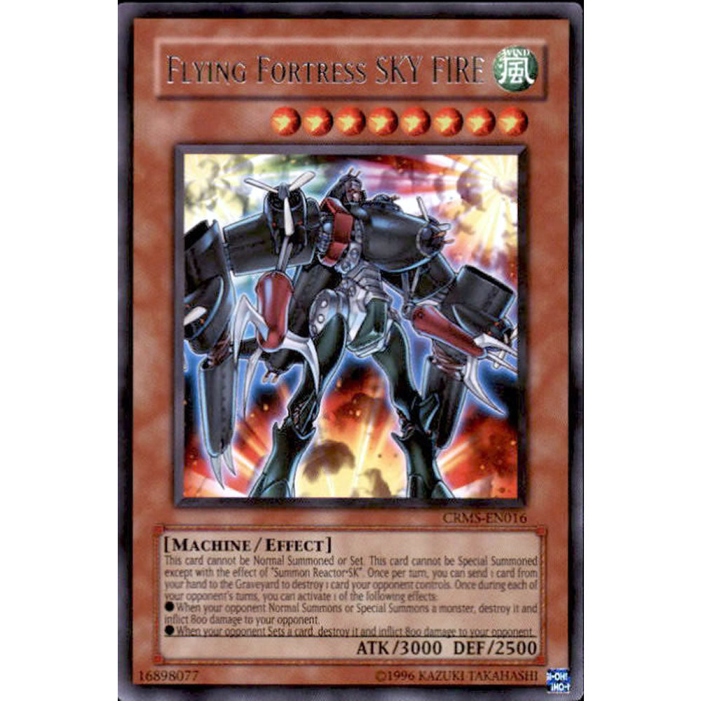 Flying Fortress SKY FIRE CRMS-EN016 Yu-Gi-Oh! Card from the Crimson Crisis Set