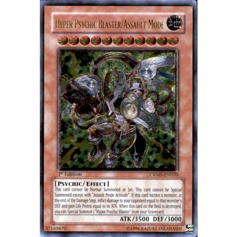 Hyper Psychic Blaster Assault Mode CRMS-EN020 Yu-Gi-Oh! Card from the Crimson Crisis Set
