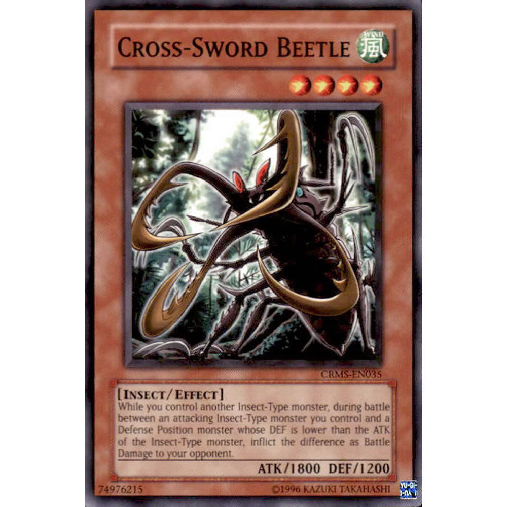 Cross - Sword Beetle CRMS-EN035 Yu-Gi-Oh! Card from the Crimson Crisis Set