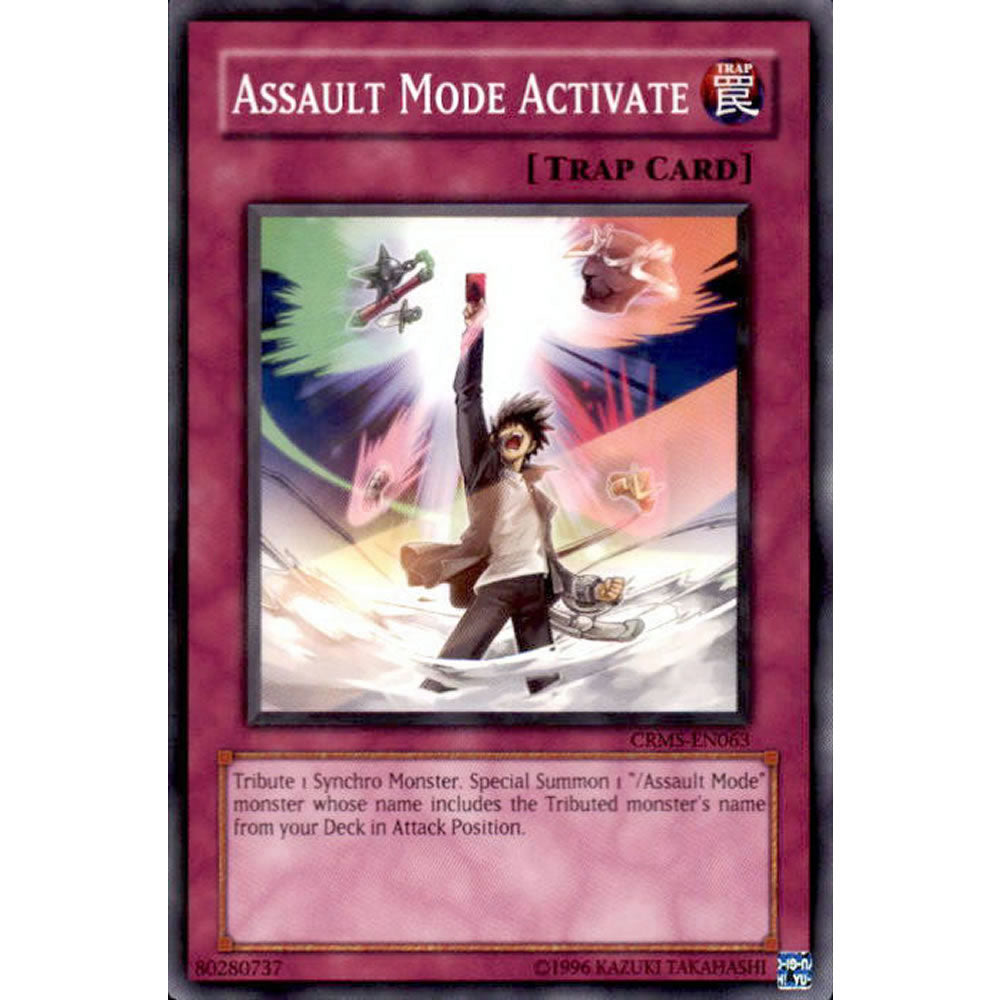 Assault Mode Activate CRMS-EN063 Yu-Gi-Oh! Card from the Crimson Crisis Set