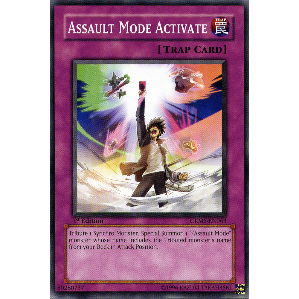 Assault Mode Activate CRMS-EN063 Yu-Gi-Oh! Card from the Crimson Crisis Set