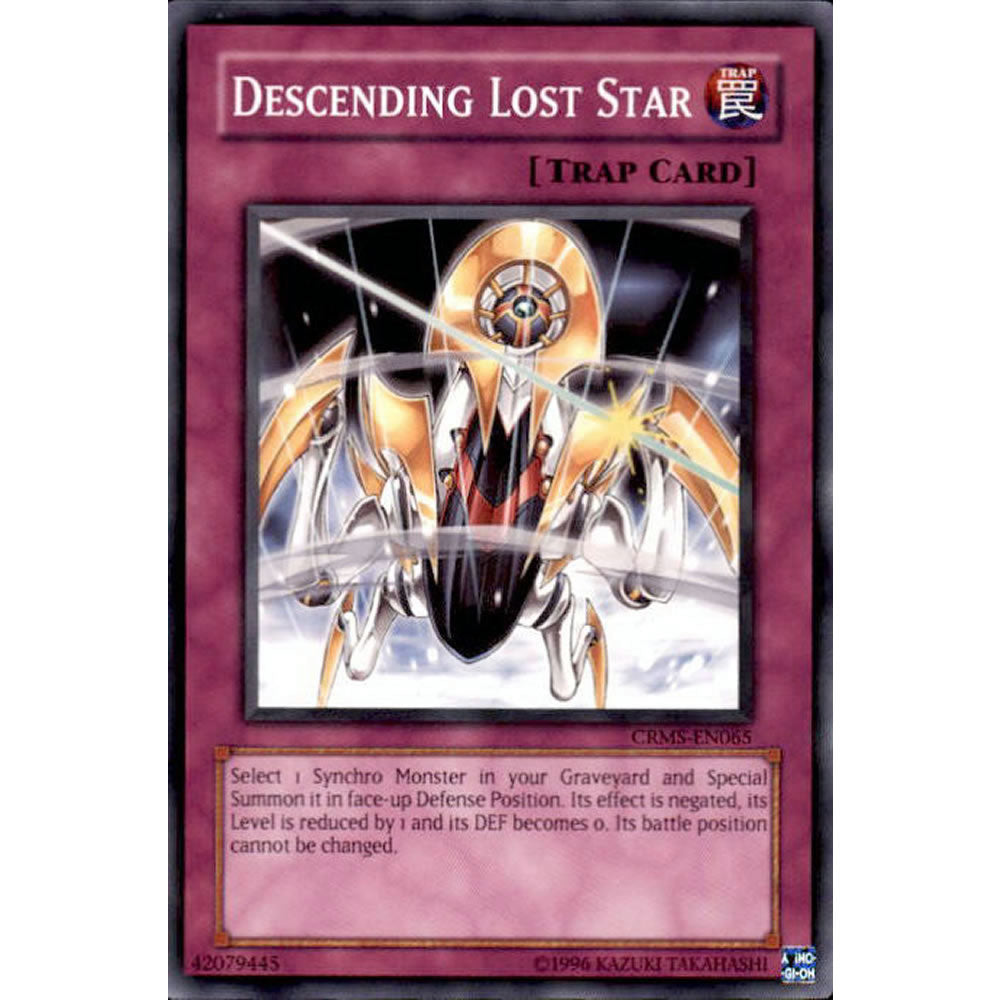 Descending Lost Star CRMS-EN065 Yu-Gi-Oh! Card from the Crimson Crisis Set