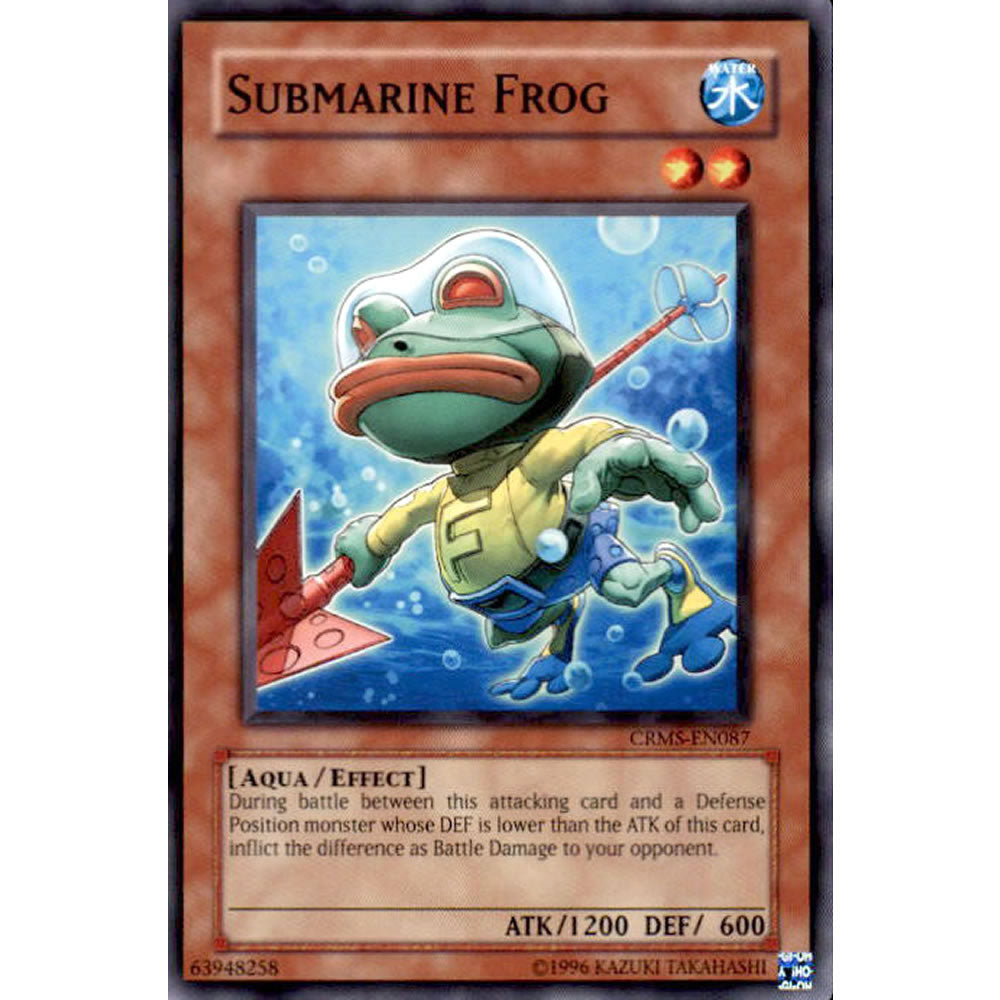 Submarine Frog CRMS-EN087 Yu-Gi-Oh! Card from the Crimson Crisis Set