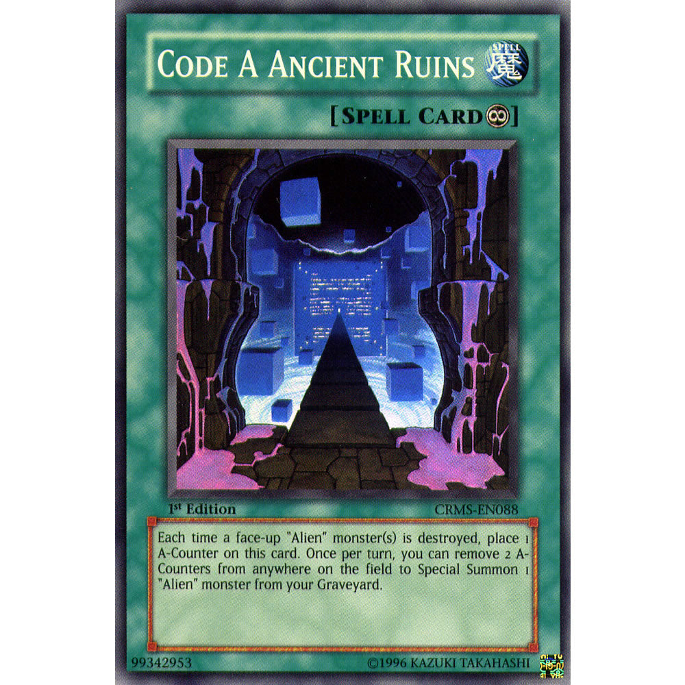 Code A Ancient Ruins CRMS-EN088 Yu-Gi-Oh! Card from the Crimson Crisis Set