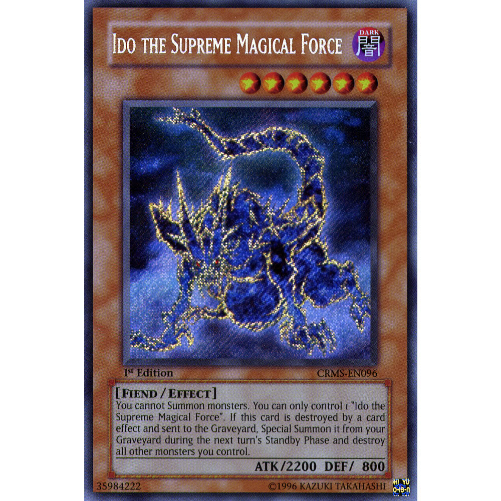 Ido The Supreme Magical Force CRMS-EN096 Yu-Gi-Oh! Card from the Crimson Crisis Set