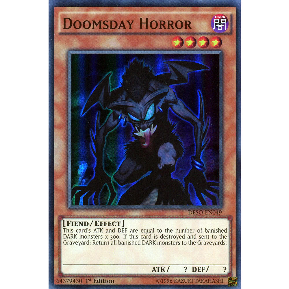 Doomsday Horror DESO-EN049 Yu-Gi-Oh! Card from the Destiny Soldiers Set