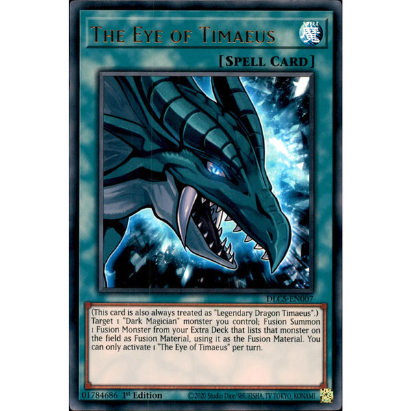 The Eye of Timaeus DLCS-EN007 Yu-Gi-Oh! Card