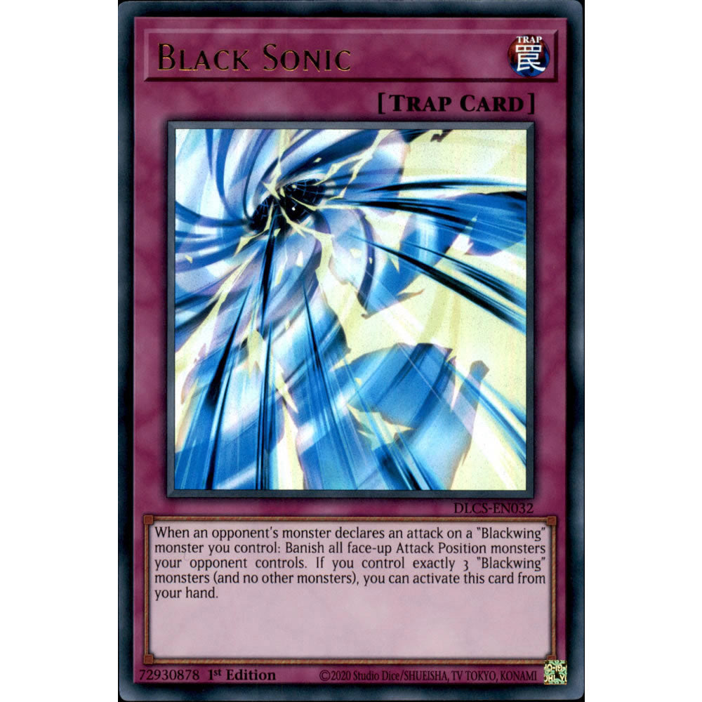 Black Sonic DLCS-EN032 Yu-Gi-Oh! Card from the Dragons of Legend: The Complete Series Set
