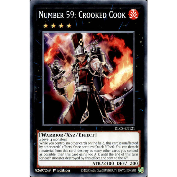 Number 59: Crooked Cook DLCS-EN121 Yu-Gi-Oh! Card