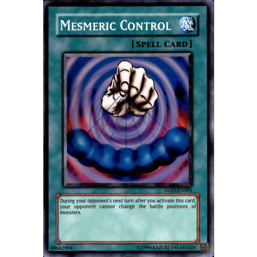Mesmeric Control DOD-EN001 Yu-Gi-Oh! Card from the The Dawn of Destiny Promo Set