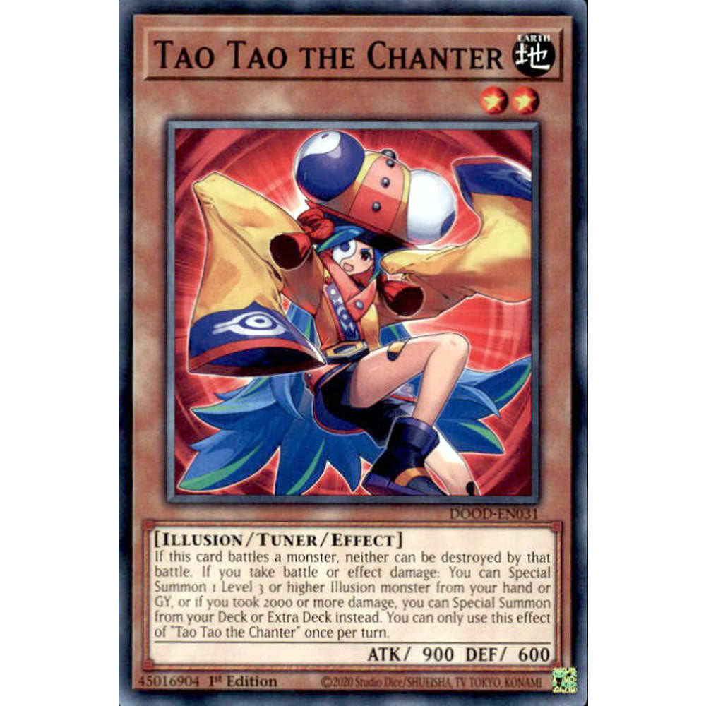 Tao Tao the Chanter DOOD-EN031 Yu-Gi-Oh! Card from the Doom of Dimensions Set