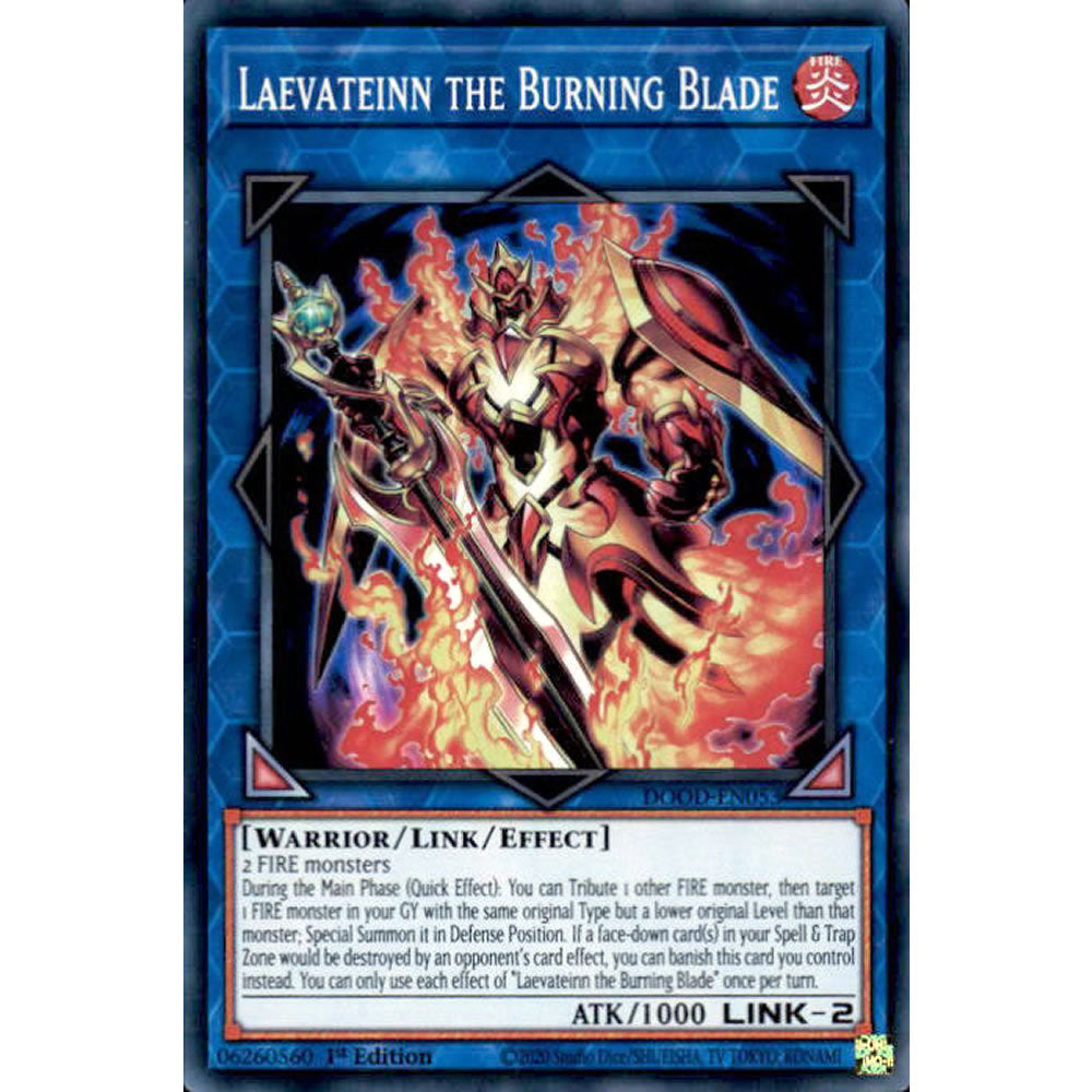 Laevateinn the Burning Blade DOOD-EN053 Yu-Gi-Oh! Card from the Doom of Dimensions Set