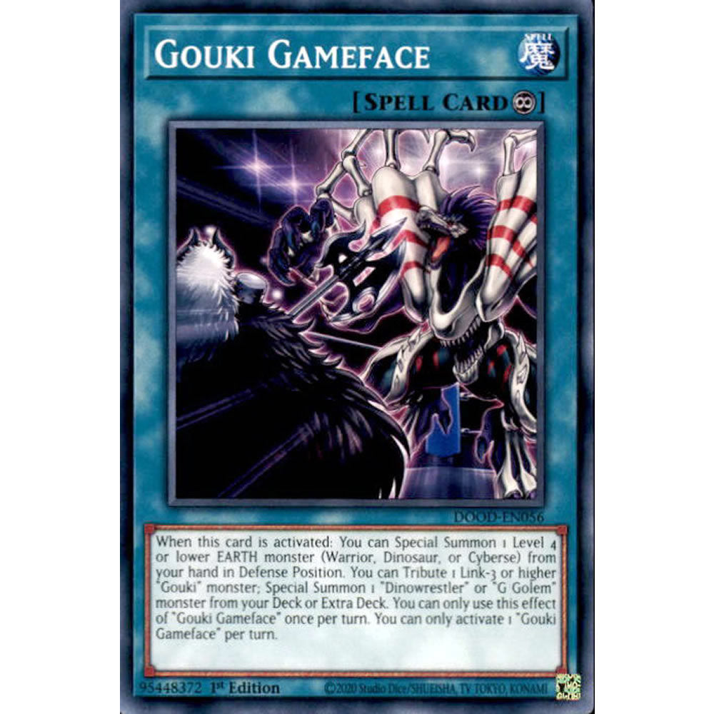 Gouki Gameface DOOD-EN056 Yu-Gi-Oh! Card from the Doom of Dimensions Set