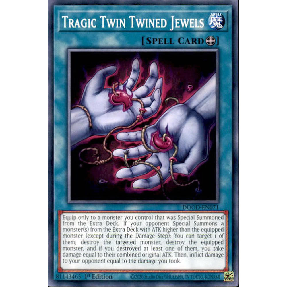 Tragic Twin Twined Jewels DOOD-EN071 Yu-Gi-Oh! Card from the Doom of Dimensions Set