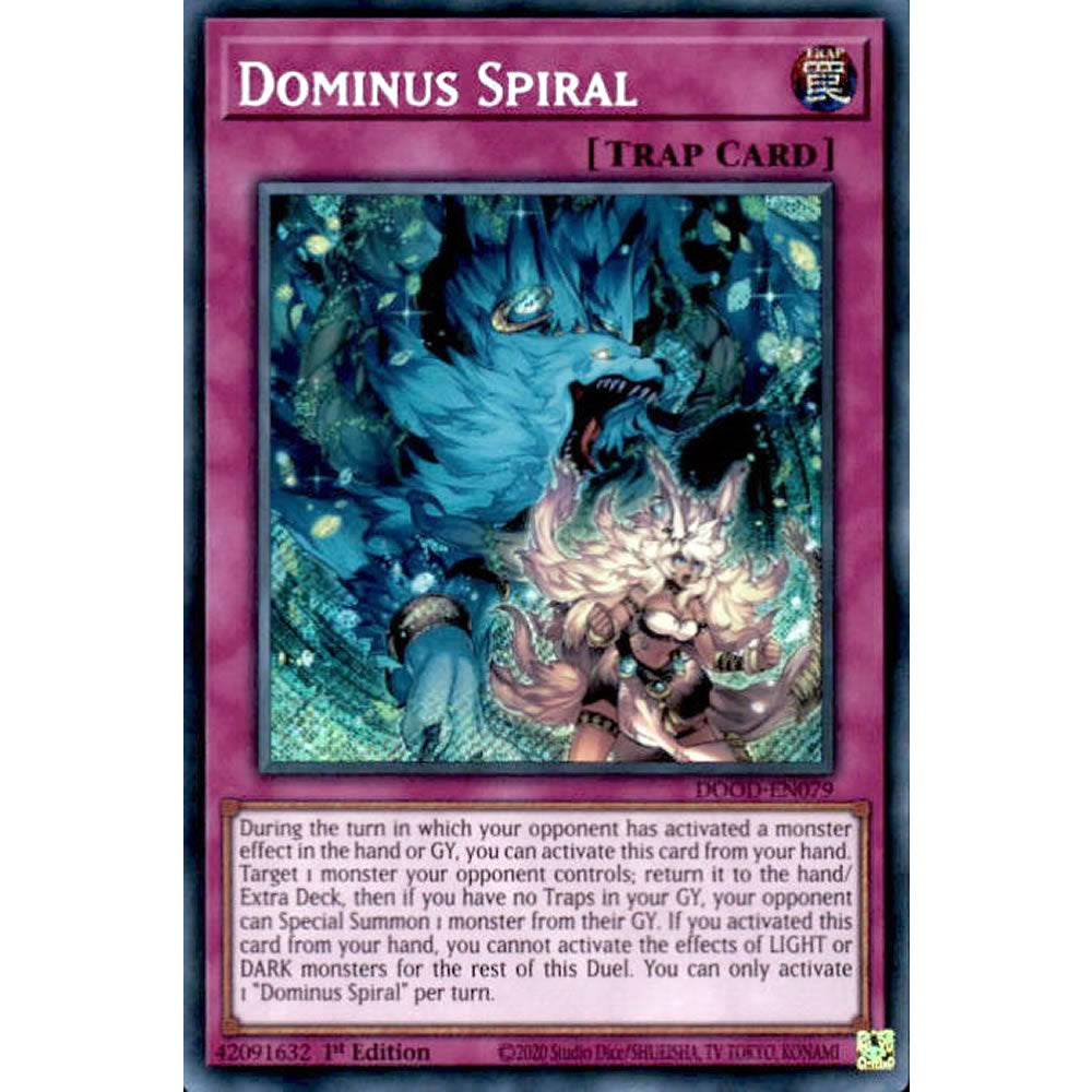 Dominus Spiral DOOD-EN079 Yu-Gi-Oh! Card from the Doom of Dimensions Set
