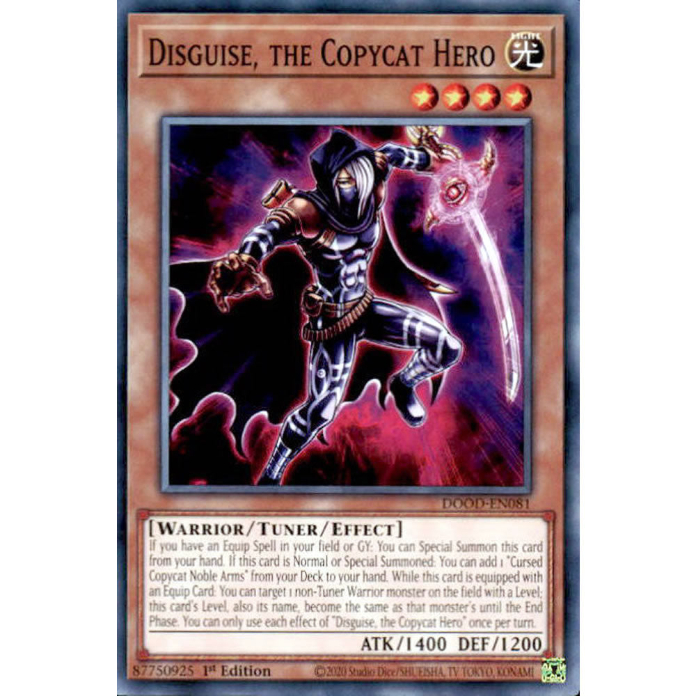 Disguise, the Copycat Hero DOOD-EN081 Yu-Gi-Oh! Card from the Doom of Dimensions Set