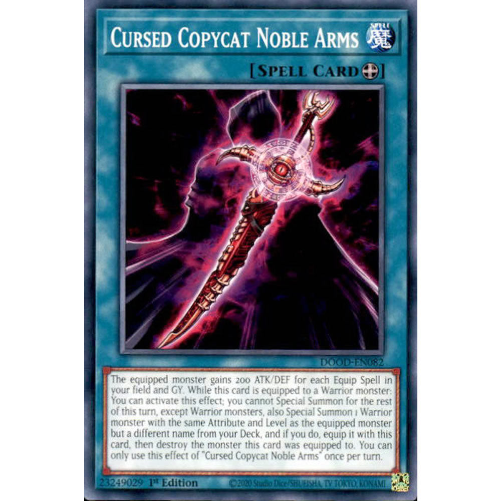 Cursed Copycat Noble Arms DOOD-EN082 Yu-Gi-Oh! Card from the Doom of Dimensions Set