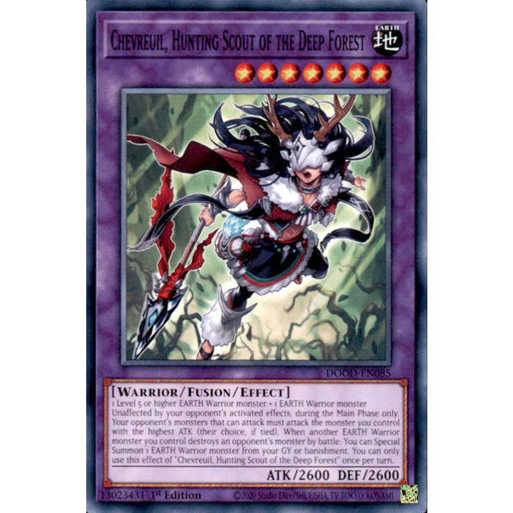 Chevreuil, Hunting Scout of the Deep Forest DOOD-EN085 Yu-Gi-Oh! Card from the Doom of Dimensions Set