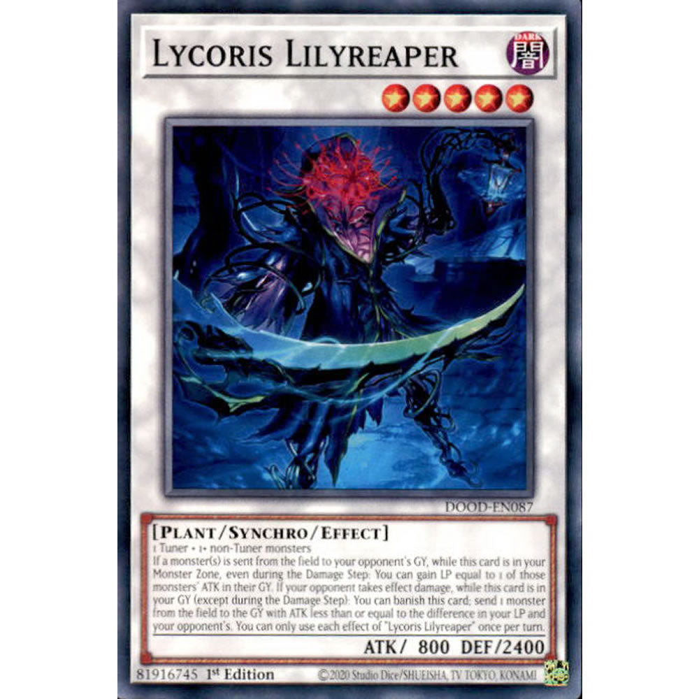 Lycoris Lilyreaper DOOD-EN087 Yu-Gi-Oh! Card from the Doom of Dimensions Set