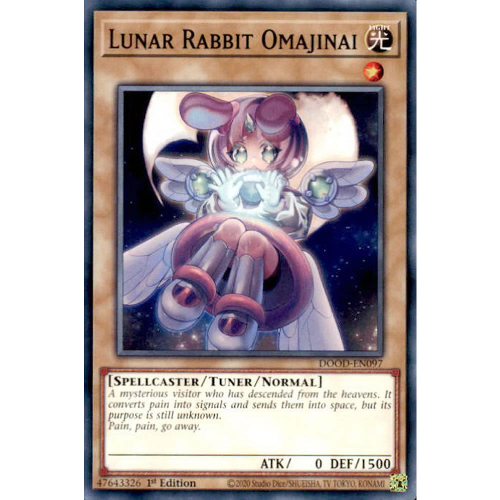 Lunar Rabbit Omajinai DOOD-EN097 Yu-Gi-Oh! Card from the Doom of Dimensions Set