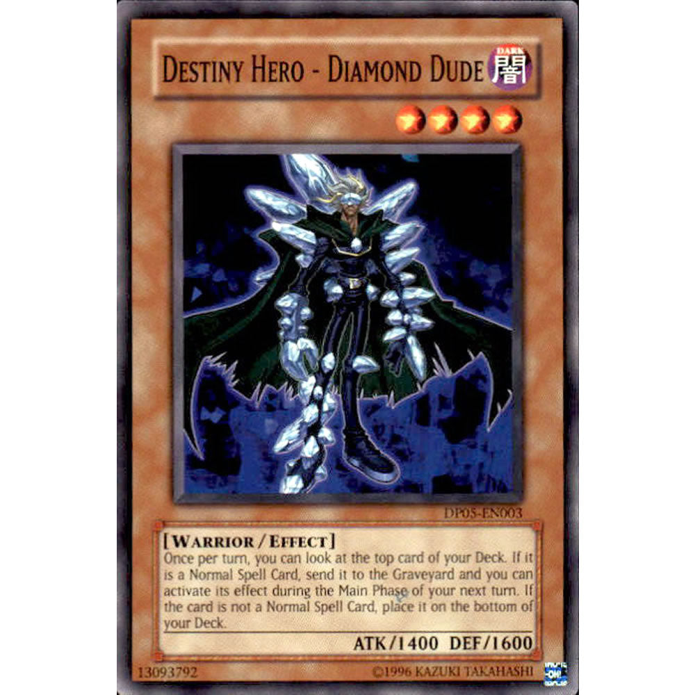 Destiny Hero - Diamond Dude DP05-EN003 Yu-Gi-Oh! Card from the Duelist Pack: Aster Phoenix Set
