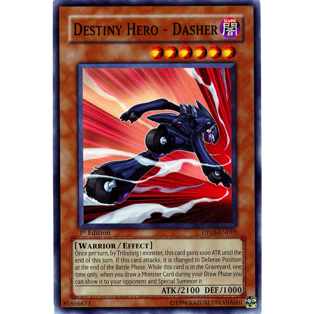 Destiny Hero - Dasher DP05-EN010 Yu-Gi-Oh! Card from the Duelist Pack: Aster Phoenix Set