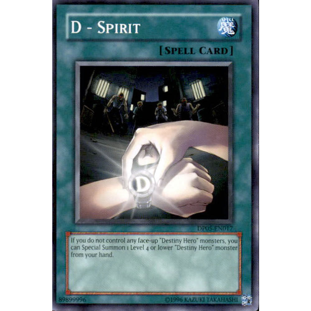 D - Spirit DP05-EN017 Yu-Gi-Oh! Card from the Duelist Pack: Aster Phoenix Set