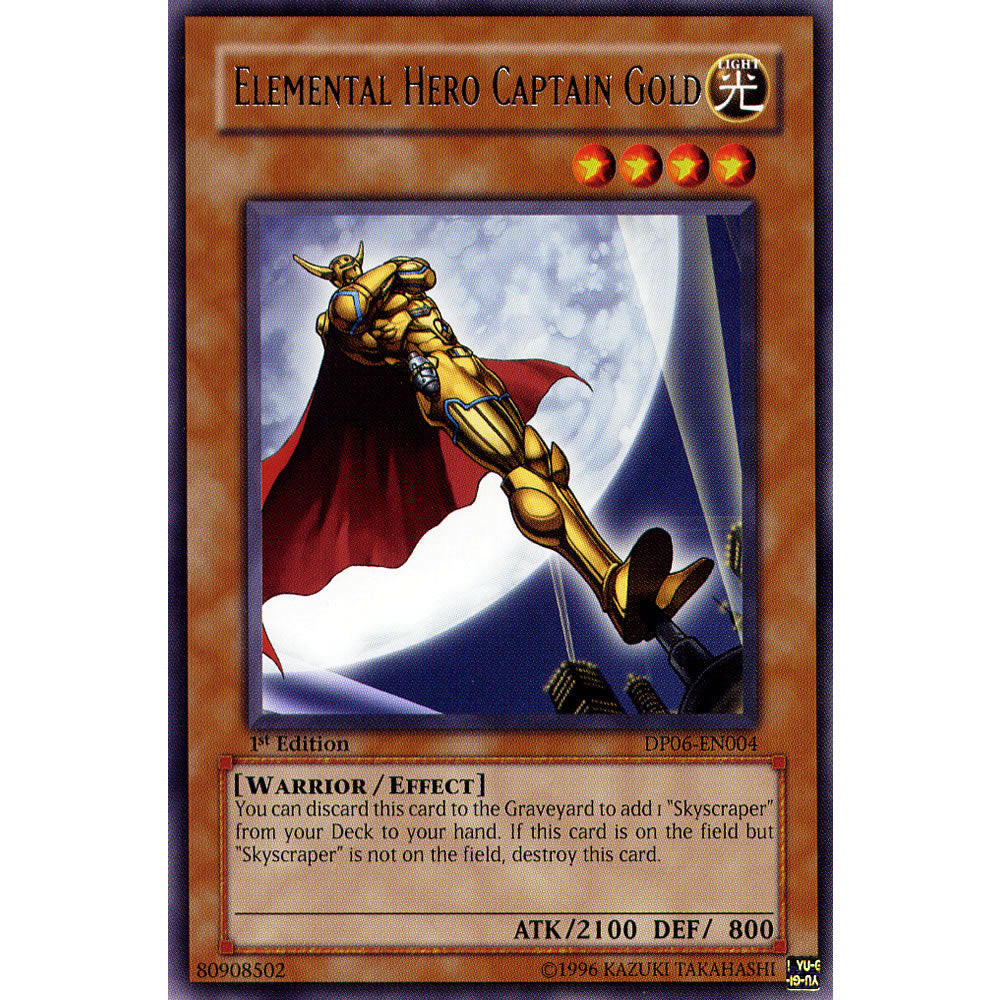 Elemental Hero Captain Gold  DP06-EN004 Yu-Gi-Oh! Card from the Duelist Pack: Jaden Yuki 3 Set