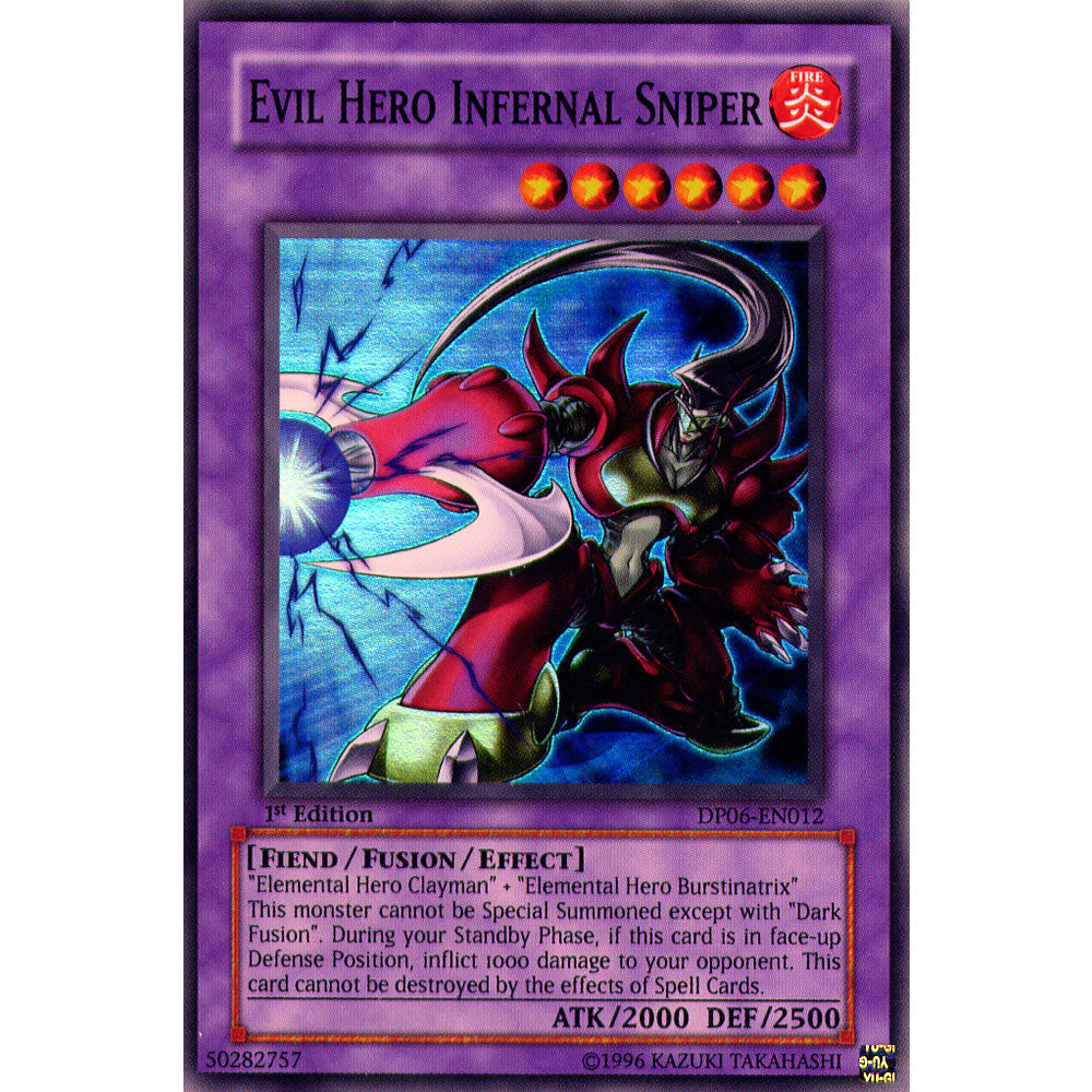 Evil Hero Infernal Sniper DP06-EN012 Yu-Gi-Oh! Card from the Duelist Pack: Jaden Yuki 3 Set