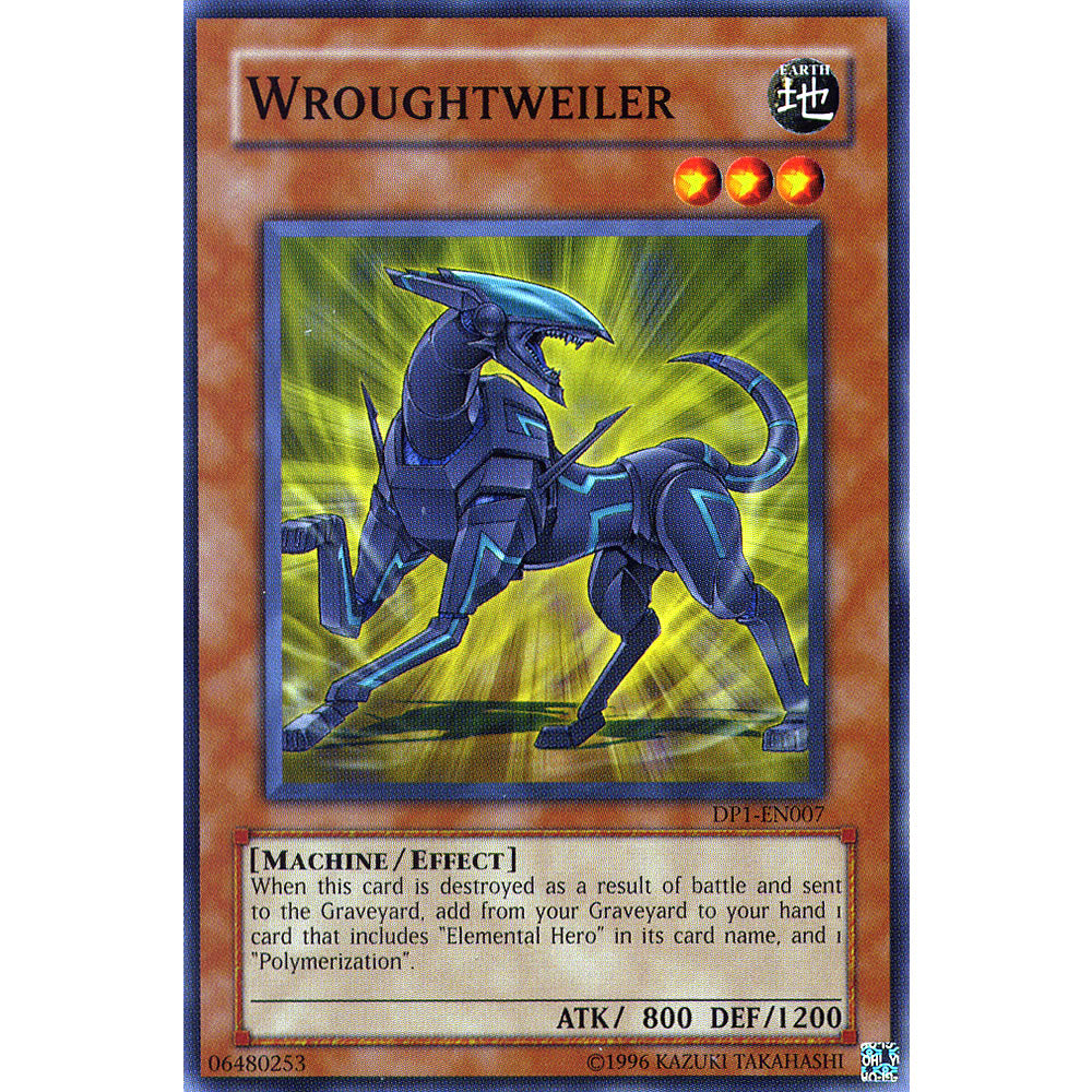 Wroughtweiler DP1-EN007 Yu-Gi-Oh! Card from the Duelist Pack: Jaden Yuki Set